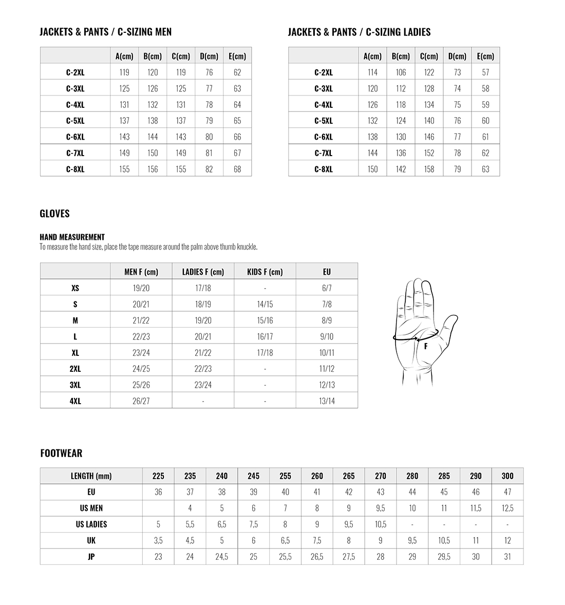 Size guide