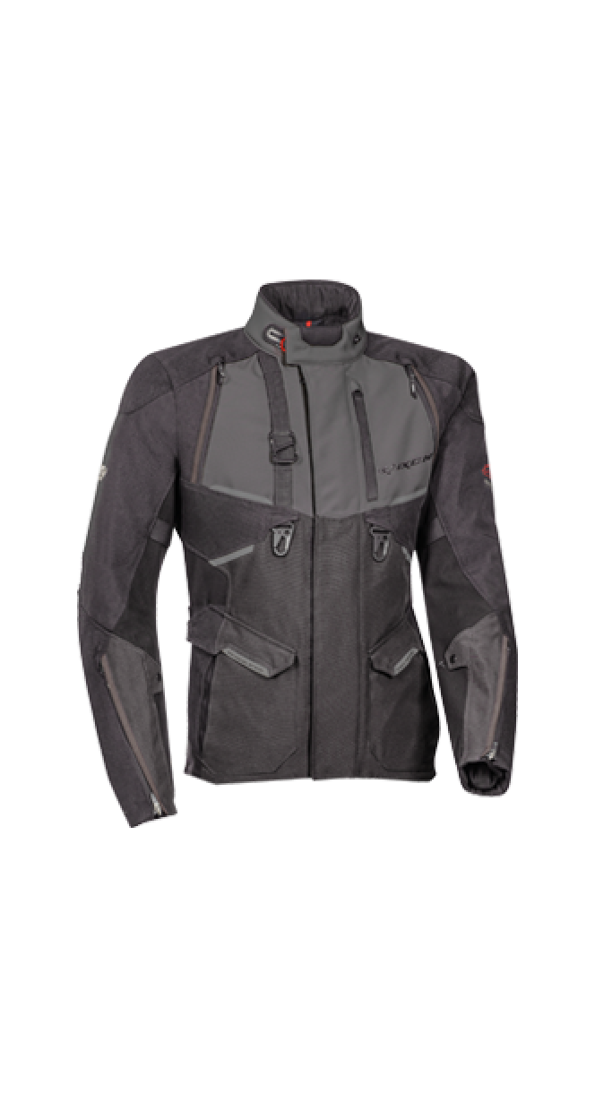 Veste EDDAS IXON grege/navy/noir - , Veste moto