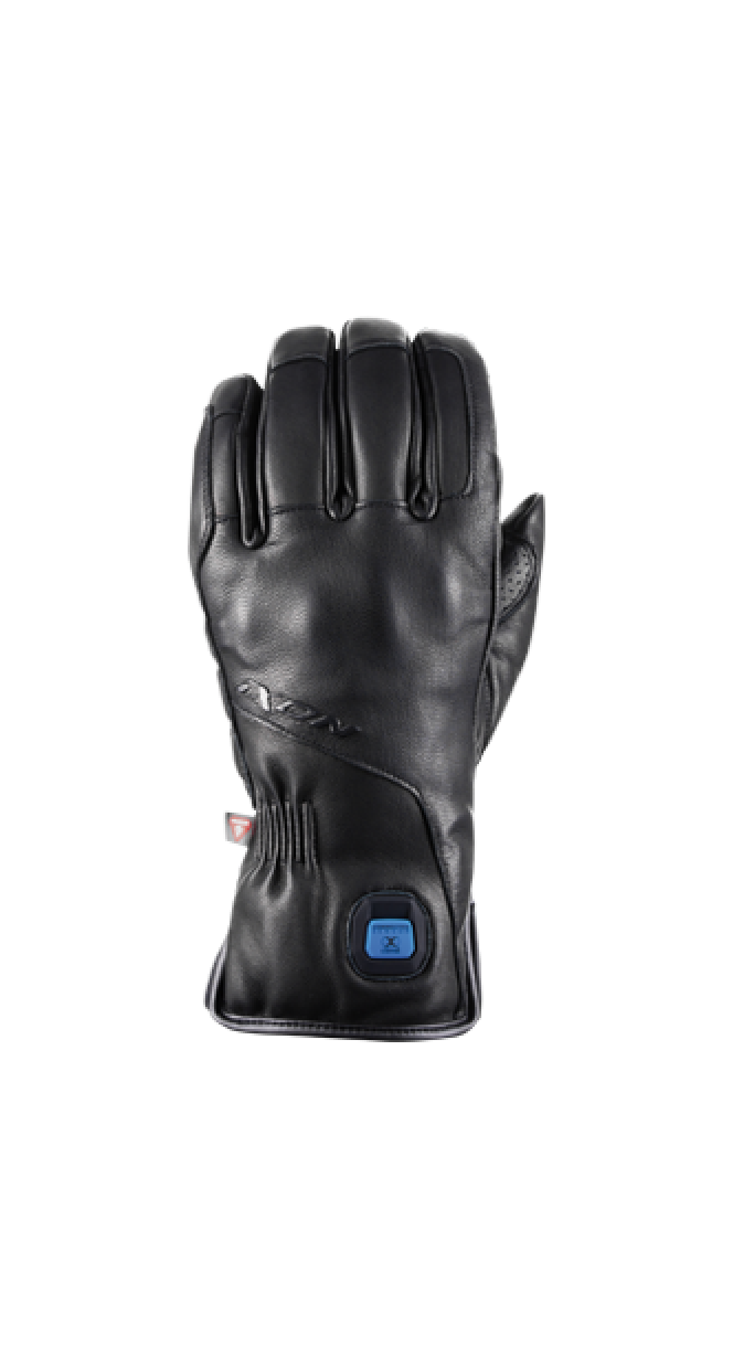 Gants moto chauffants confort noirs